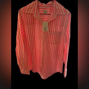 A New Day Women’s Bright Pink Striped Shirt